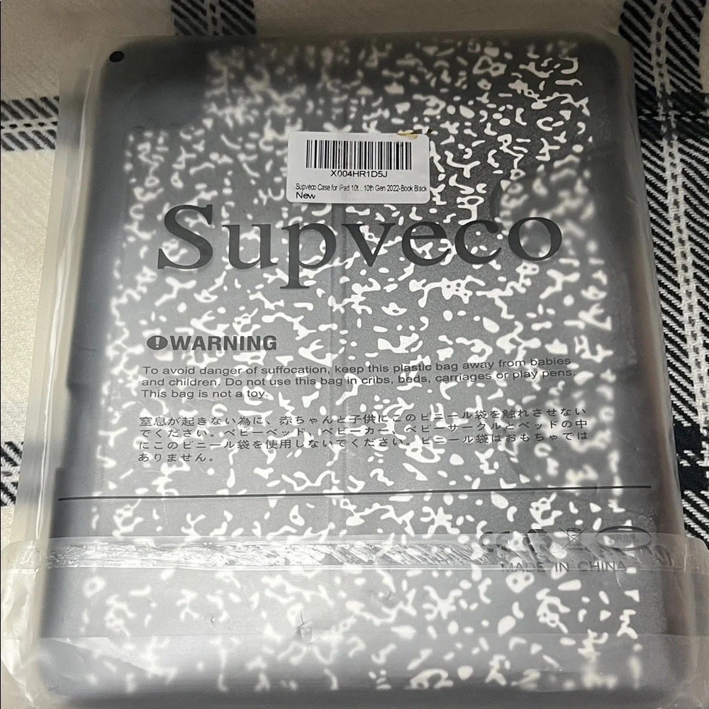 Gray Composition Book iPad Case